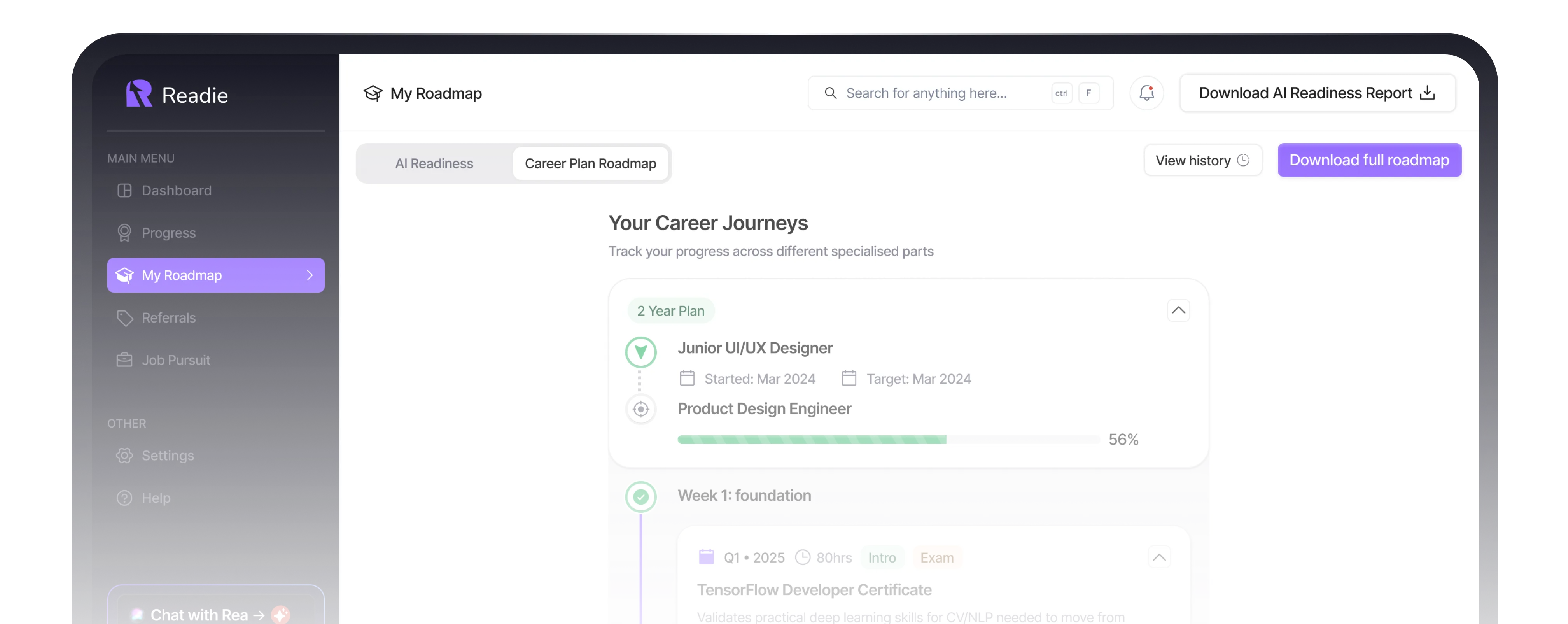 Career plan hero